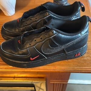 Nike Black and Red Sneakers